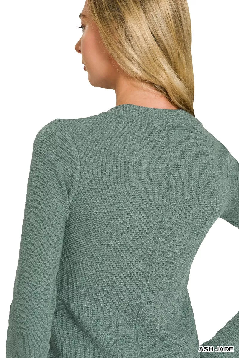 Zenana Double Knit Snap Button Shirts
