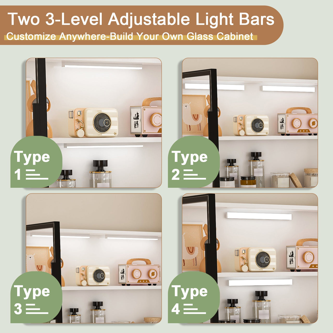 White L-Shaped Computer Desk with Glass Cabinets, Built-In LED Lights, USB Charging Ports, and Keyboard Tray - Ergonomic Office Furniture for Home and Corporate Workspaces