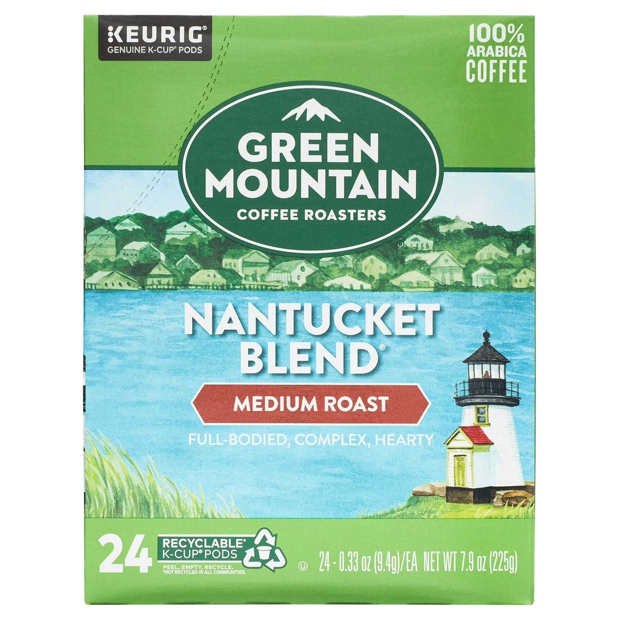 Green Mountain Coffee Nantucket Blend K-Cup Pods, Medium Roast, 24 Count for Keurig Brewers