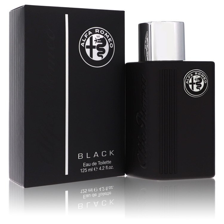 Alfa Romeo Black Eau de Toilette Spray 4.2 oz for Men