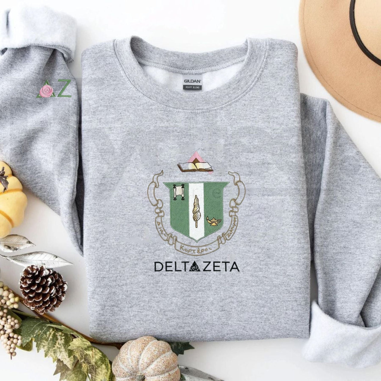 Custom Embroidered Sorority Sweatshirt – Elevated Greek Life Apparel & Sisterhood Gift