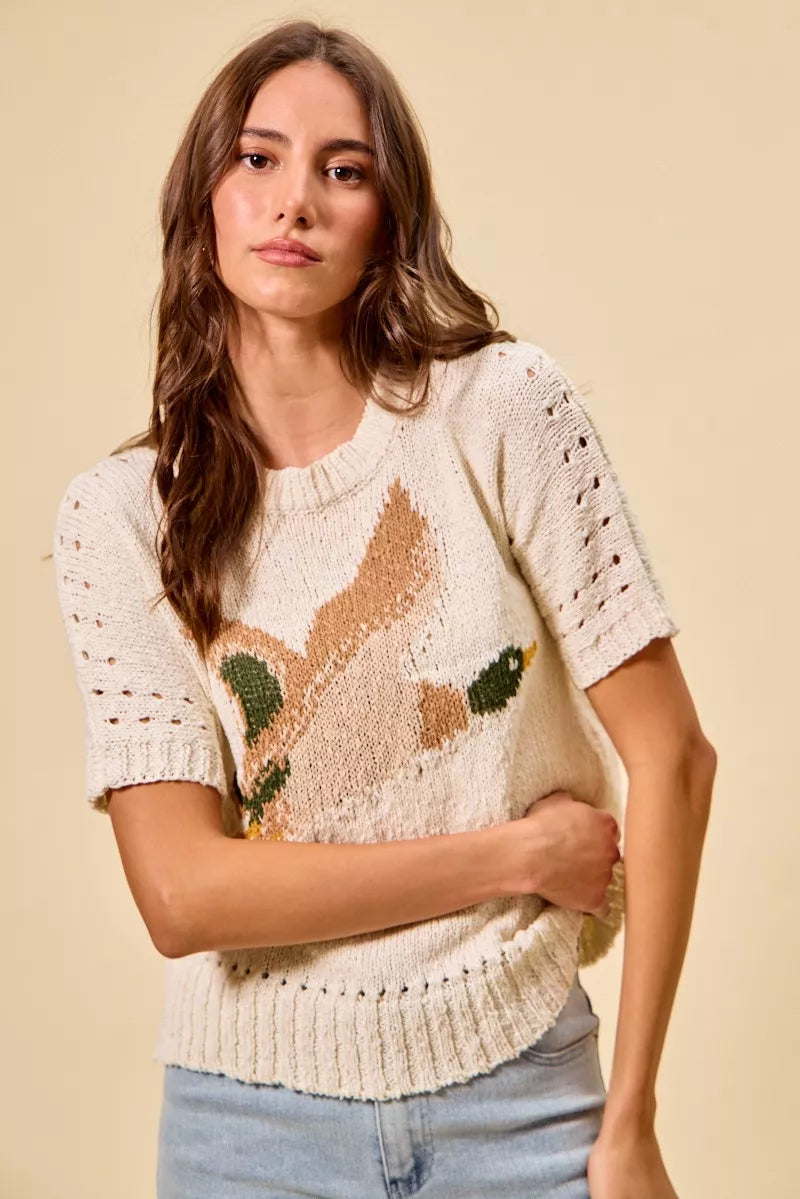 SO ME Flying Duck Sweater Top