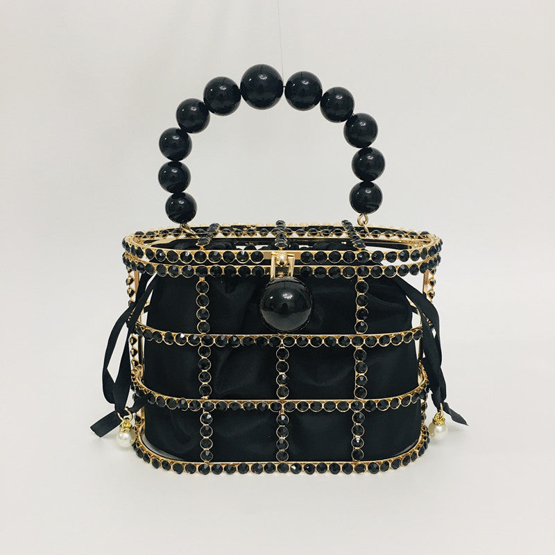 Pearl Rhinestone Bucket Bag (See size chart where applicable)