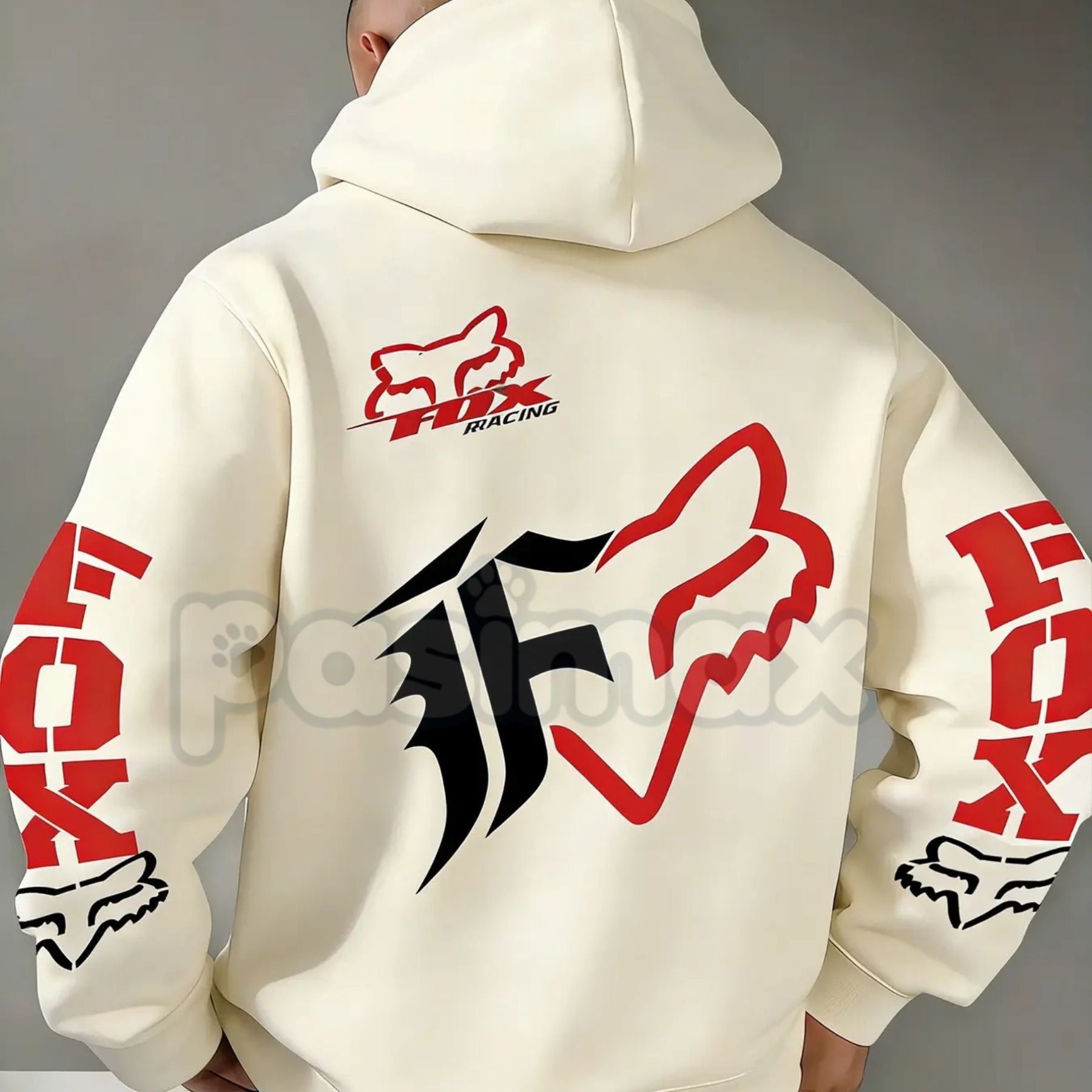 Fox Racing Inspired Vintage Graphic Hoodie – Retro Motocross Lifestyle Pullover, MTB Streetwear, Unisex Action Sports Apparel