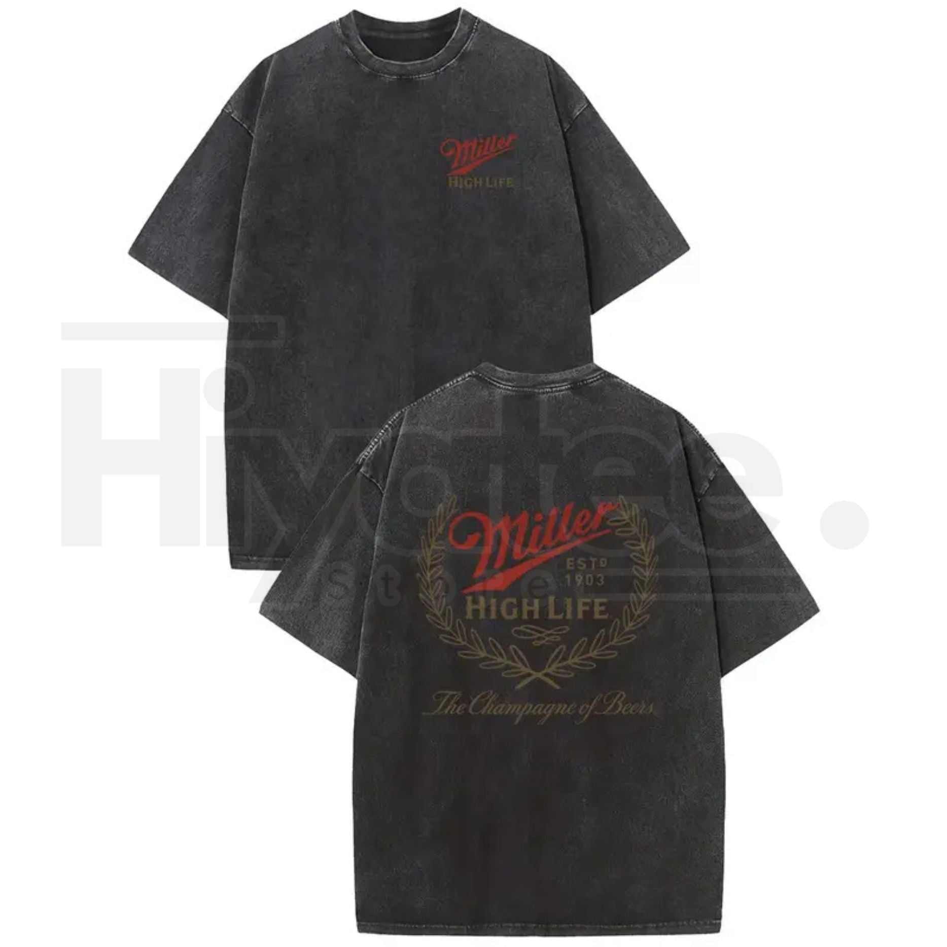 Funny Cat Vintage Acid Wash T-Shirt – 230g Heavyweight Distressed Cotton Graphic Tee