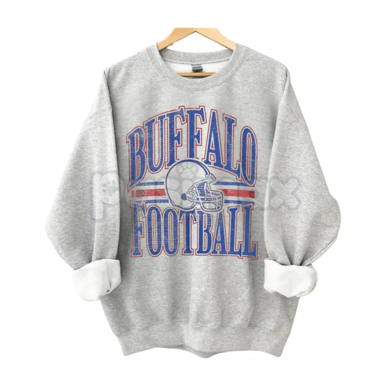 Vintage All Team Football ASH GREY Crewneck Sweatshirt – Retro Collegiate Sports Fan Gear