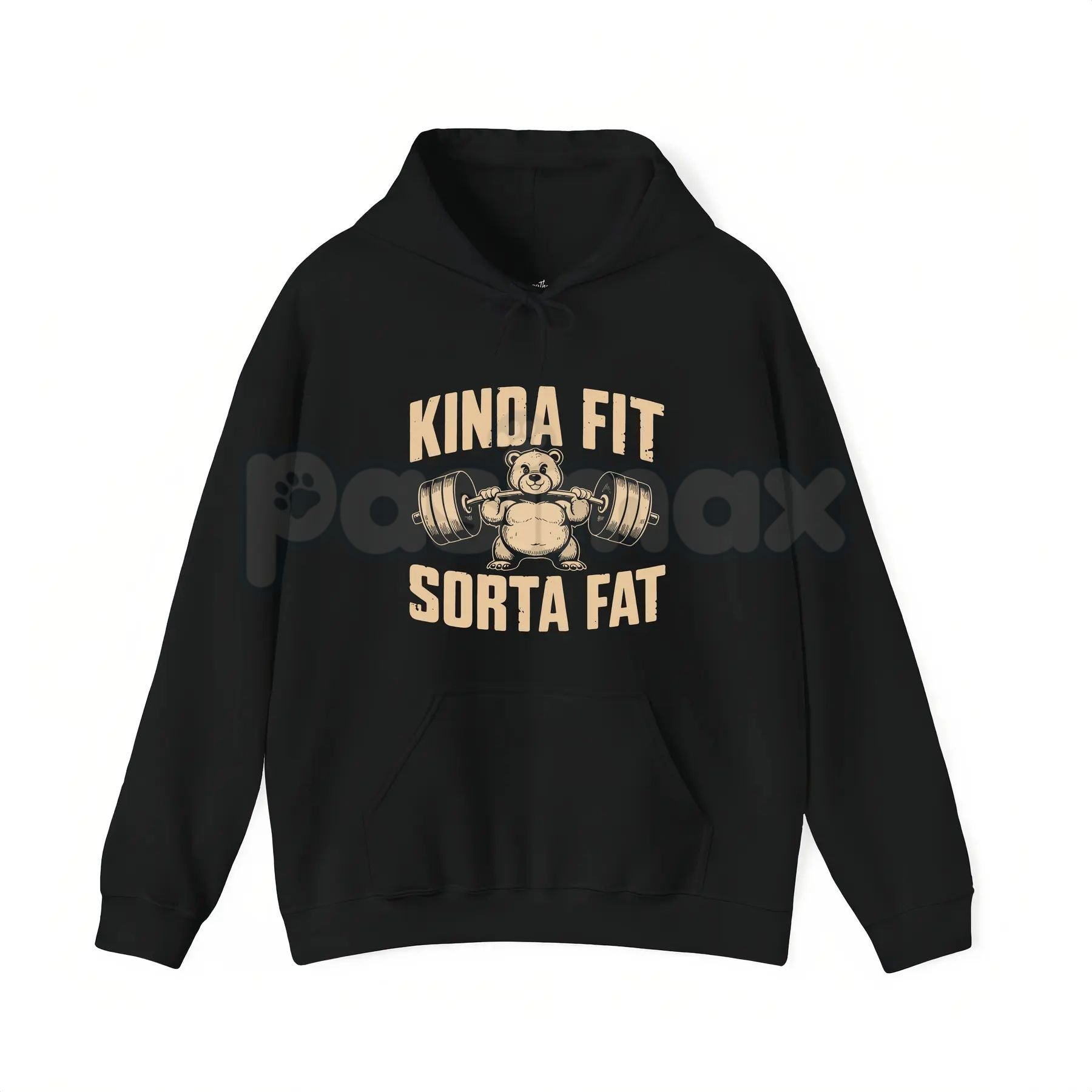 Funny Weightlifting Bear Graphic – Sarcastic Gym Humor Hoodie, Sweatshirt & T-Shirt