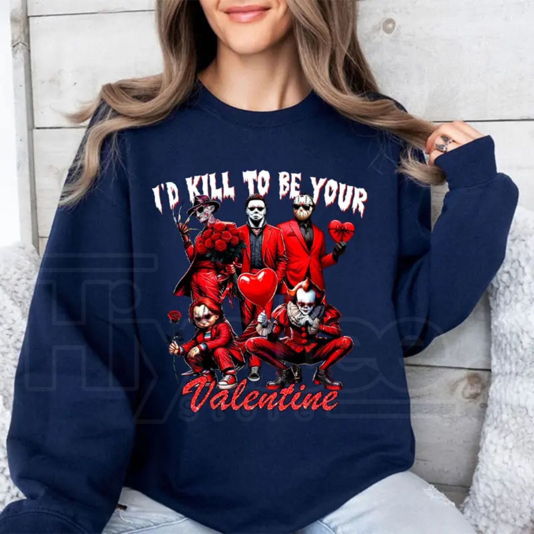 Galentine's Gang Sweatshirt: Retro Valentine’s Day Movies Graphic Tee