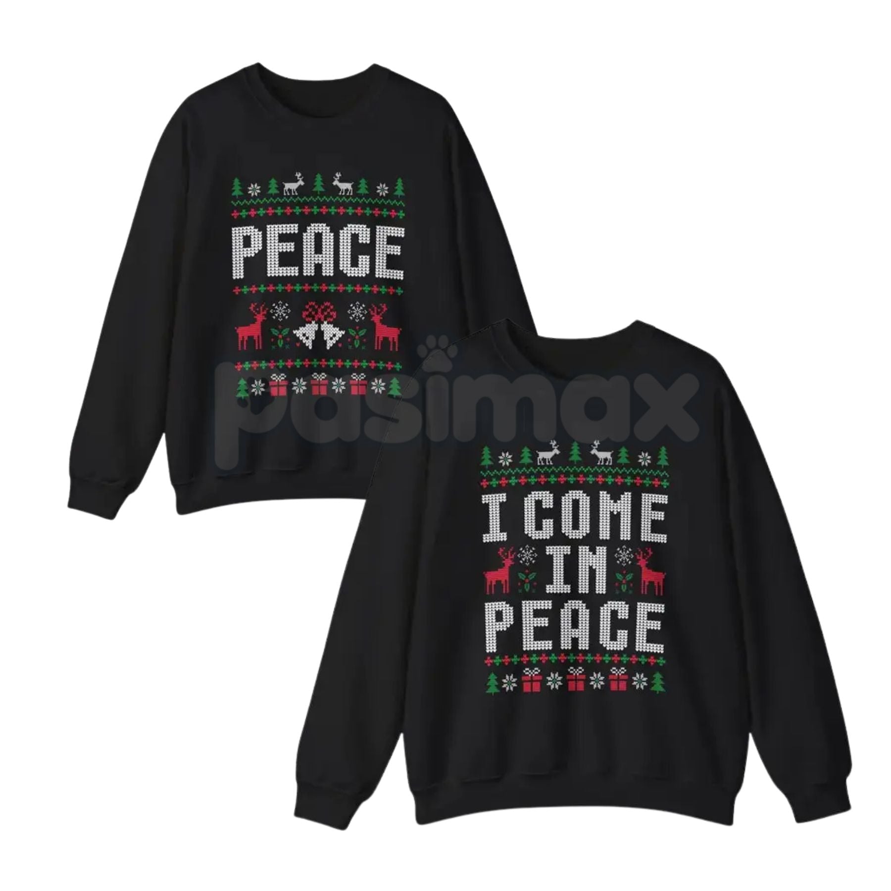 Funny Ugly Christmas Sweatshirts for Couples – Matching Holiday Humor Crewnecks