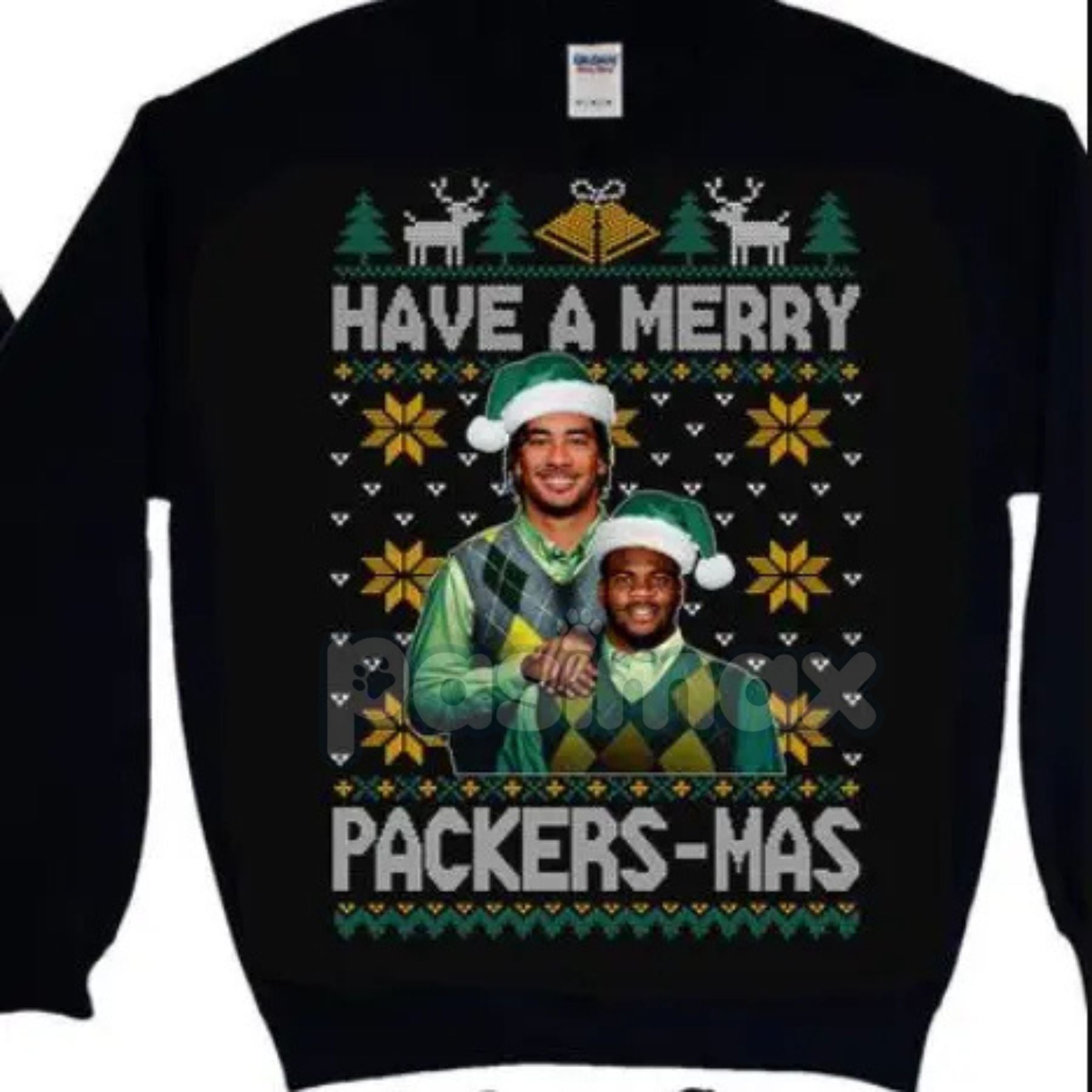 Vintage Christmas All Team Football Step Brothers Crewneck – Funny Holiday Movie Sweatshirt (Black)