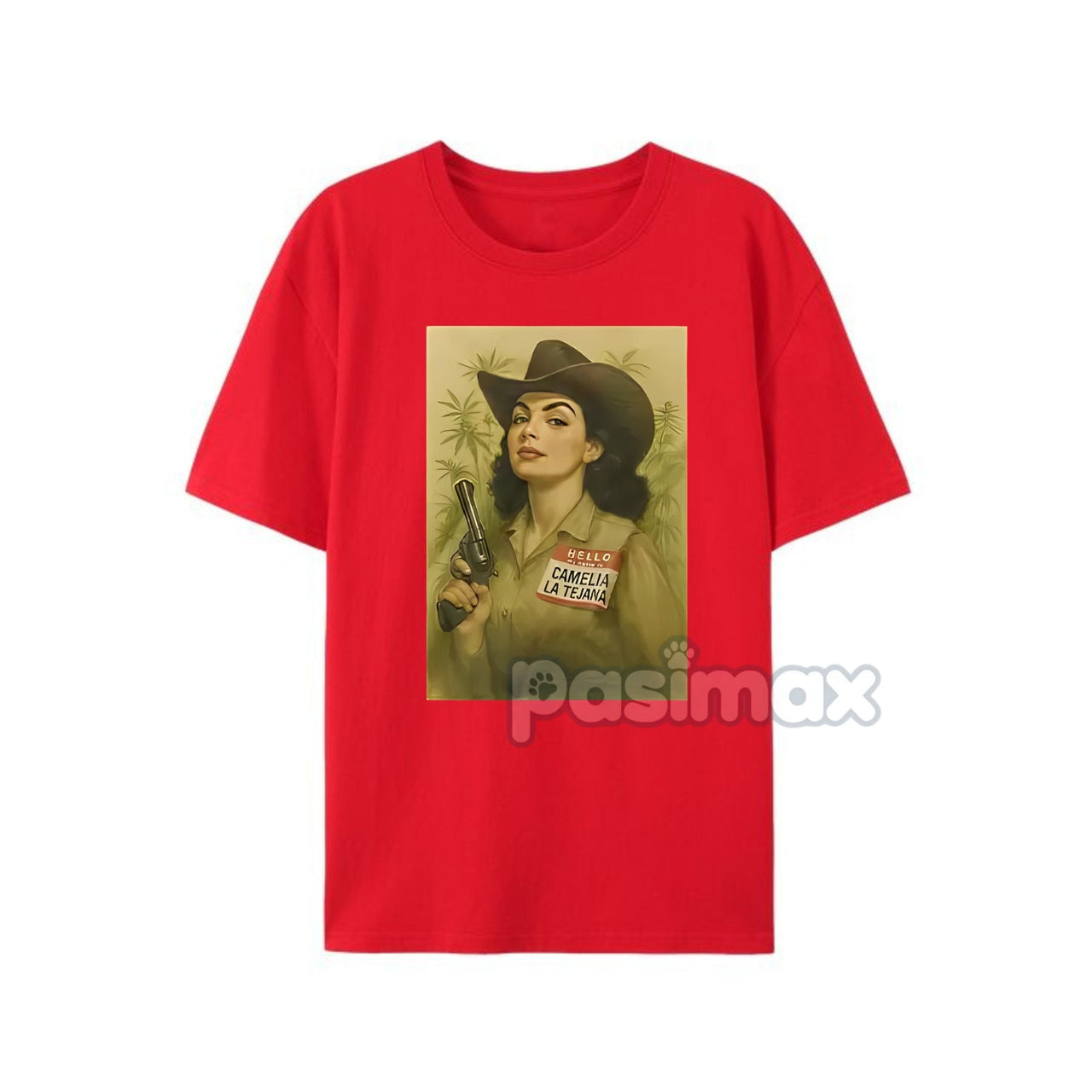 Camelia la Tejana T-Shirt - Iconic Folk Legend Apparel, Contrabando y Traición Merch