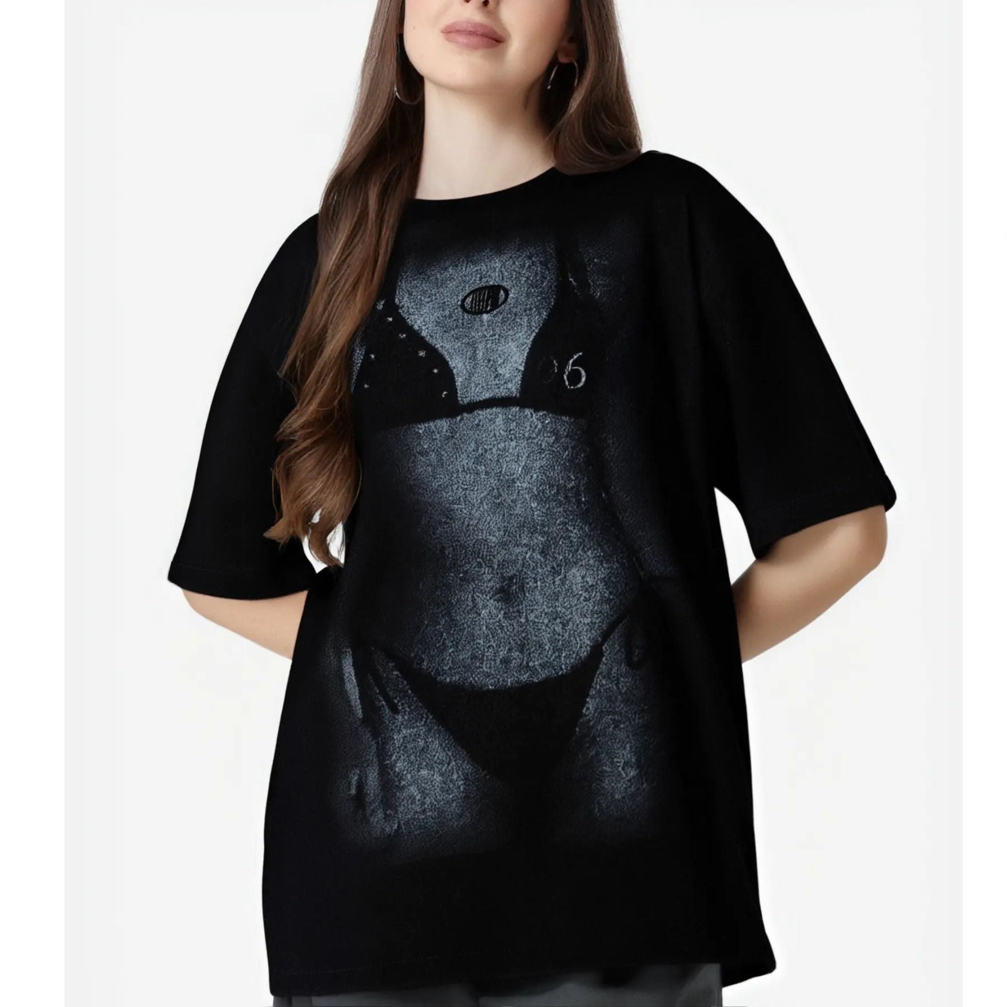 Beach Art T-Shirt - Vintage Summer Graphic Tee, Oversized Loose Fit Streetwear