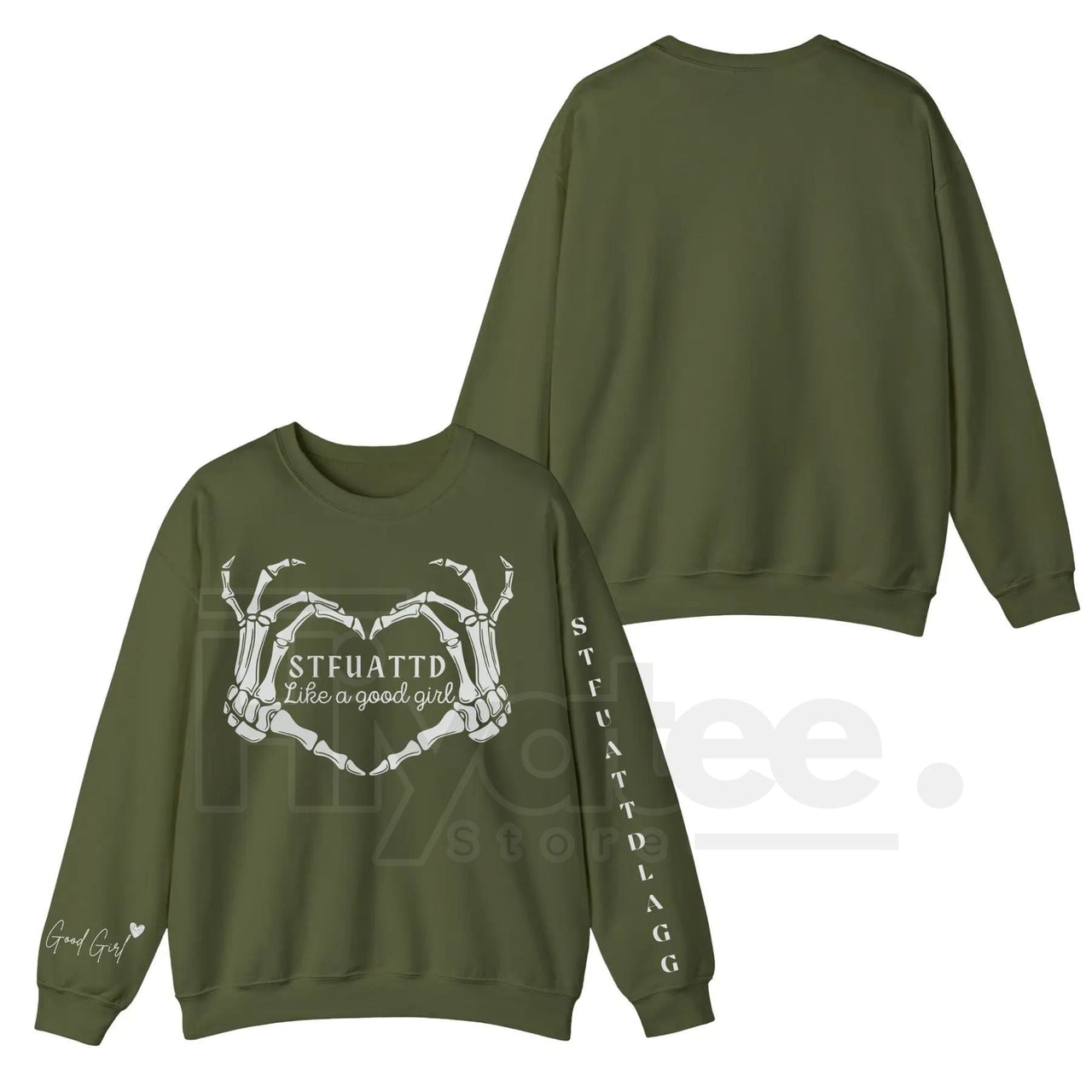 STFUATTDLAGG Like A Good Girl Dark Romance Sweatshirt: Spicy Booktok Apparel