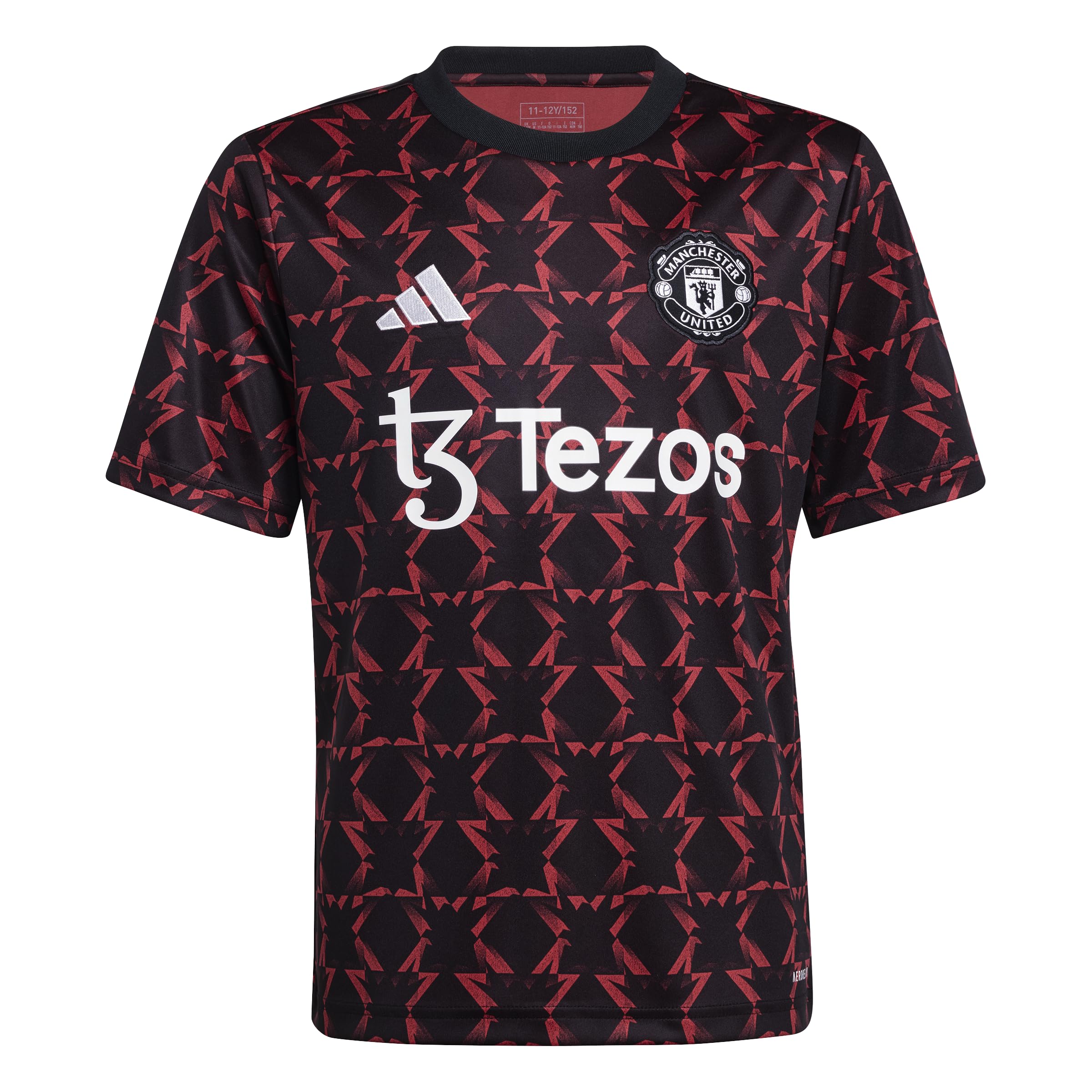 adidas Boys Manchester United Pre-Match Jersey Black/MUFC Red Medium