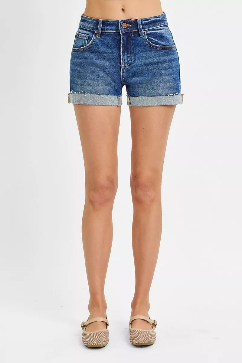 RISEN Low Rise Cuffed Shorts