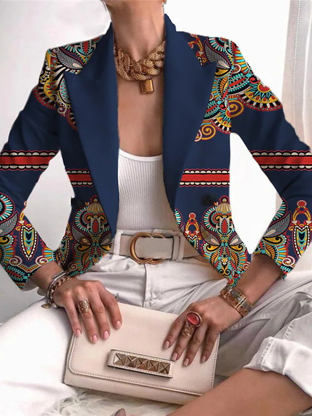 Polyester Jacket Women's Long Sleeve Personality (See size chart where applicable)