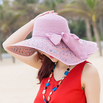 Beach Hat With Large Foldable Rim