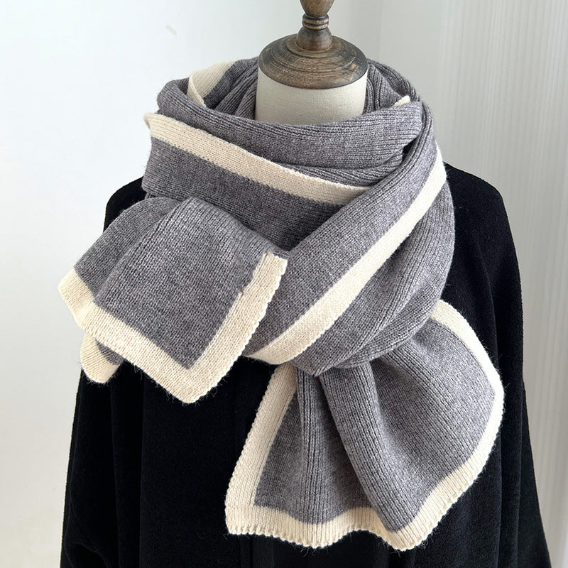 Color Matching Scarf Knitted Wool Scarf (See size chart where applicable)