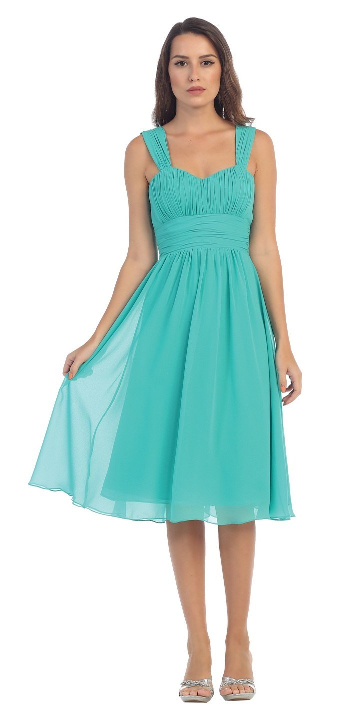 CLEARANCE - Lilac Short Wedding-Guest Dress Ruched-Bodice (Size Medium)