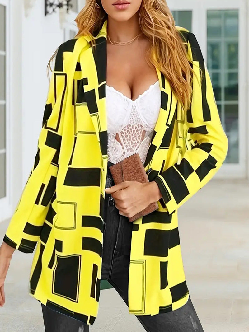 Polyester Jacket Women's Long Sleeve Personality (See size chart where applicable)