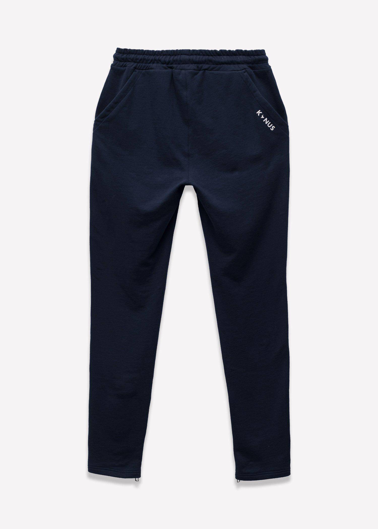 Men's  Zipper Pocket French Terry Sweatpants in Navy