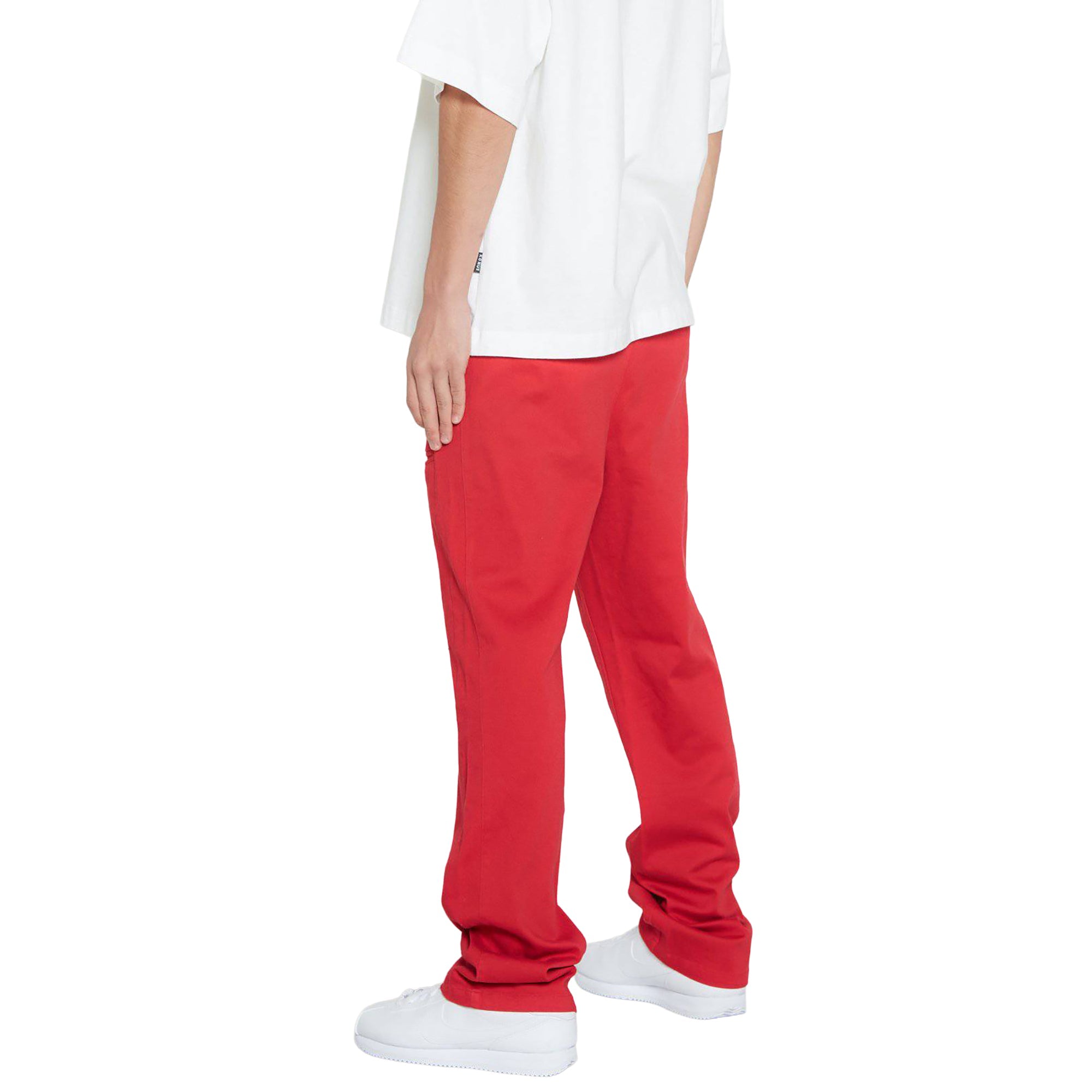 Konus Men's Baggy Chino Pants in Red