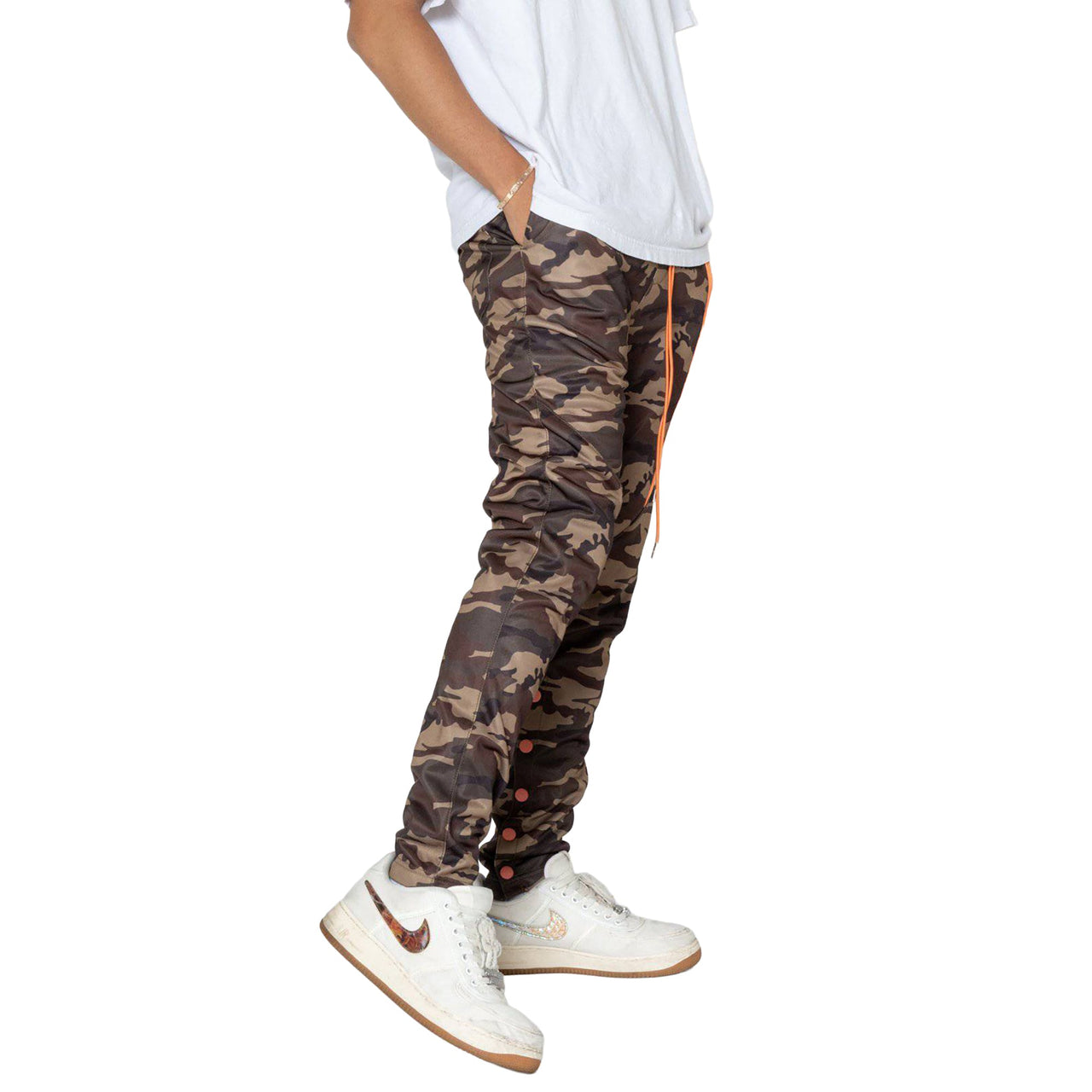 Blank State Men's Snap Track Pants in Camo