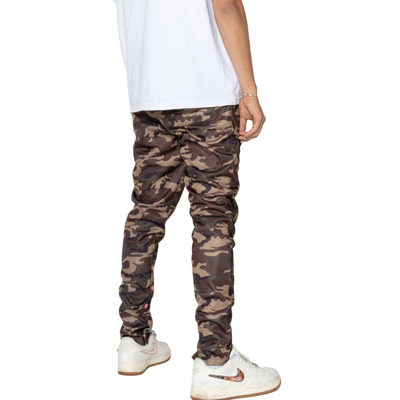 Blank State Men's Snap Track Pants in Camo