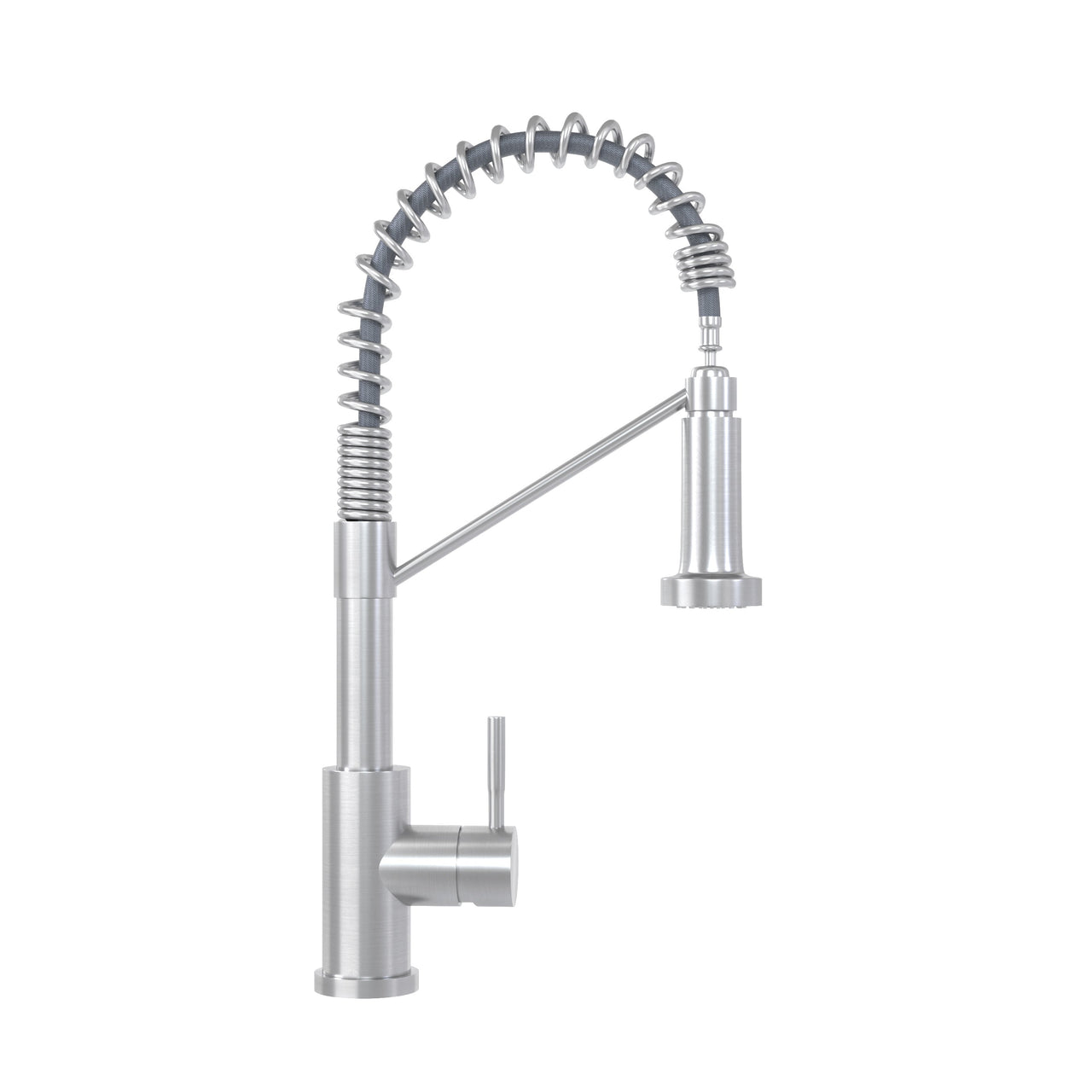 Bothwa Home CUPC Certified 19' Single Handle Kitchen Faucet (Brushed Nickel Finish)
