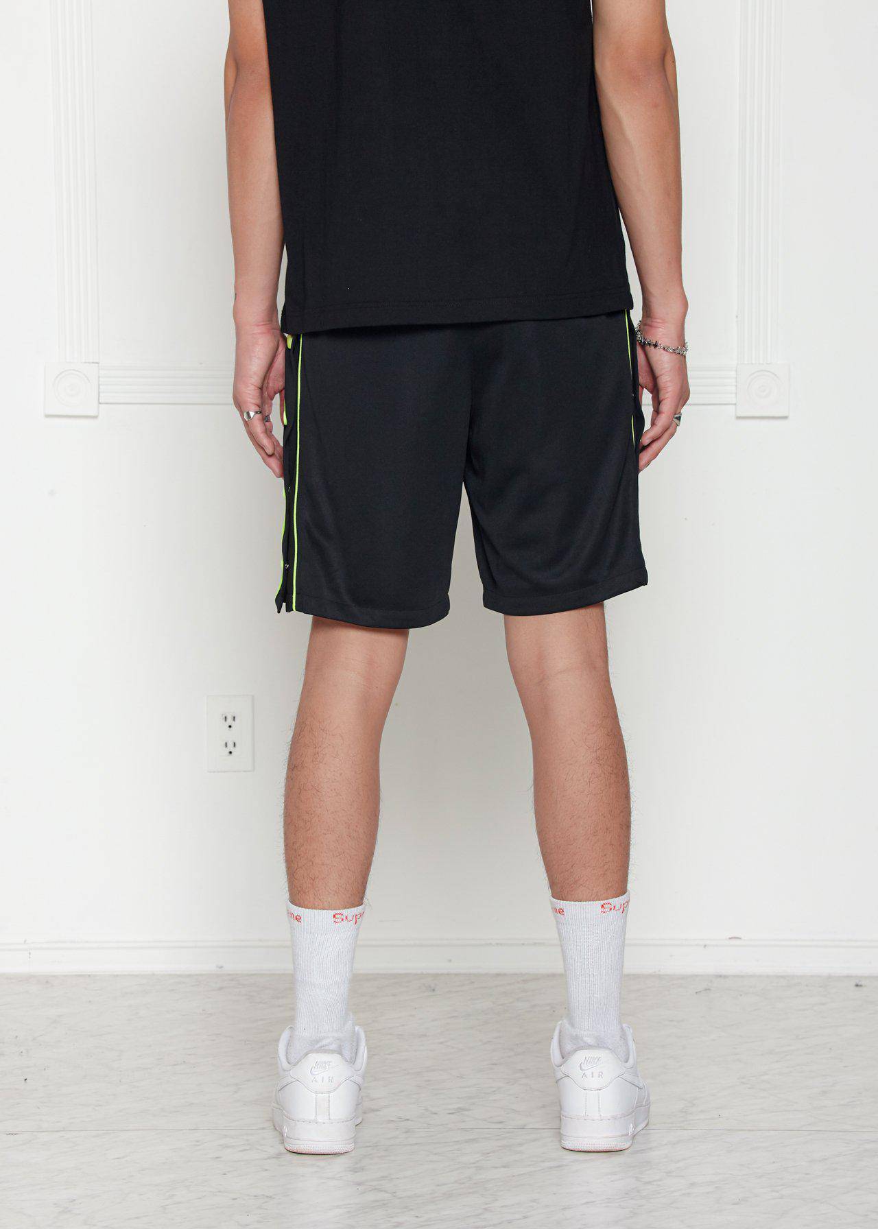 Blank State Men's Snap Button Gym Shorts in Black