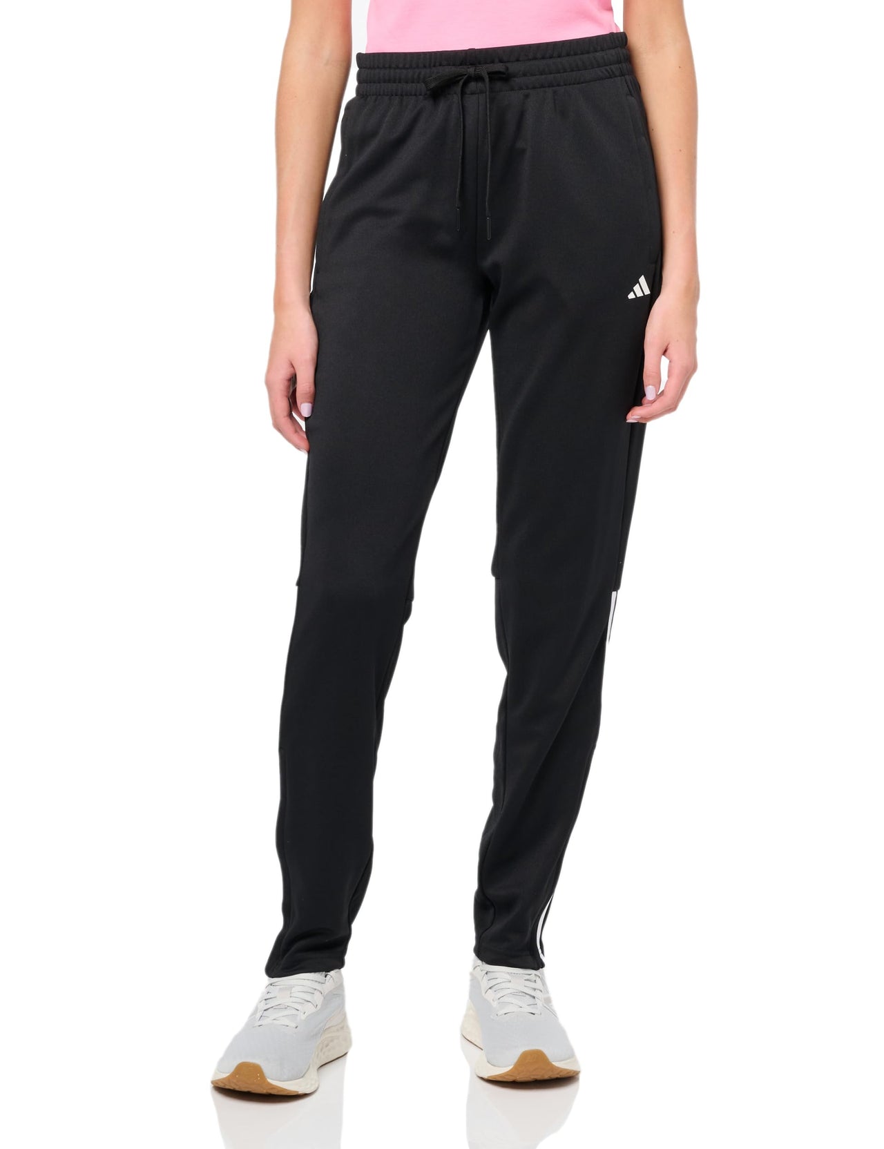 adidas Womens Sereno Cut 3-Stripes Slim Tapered Pants Black/White