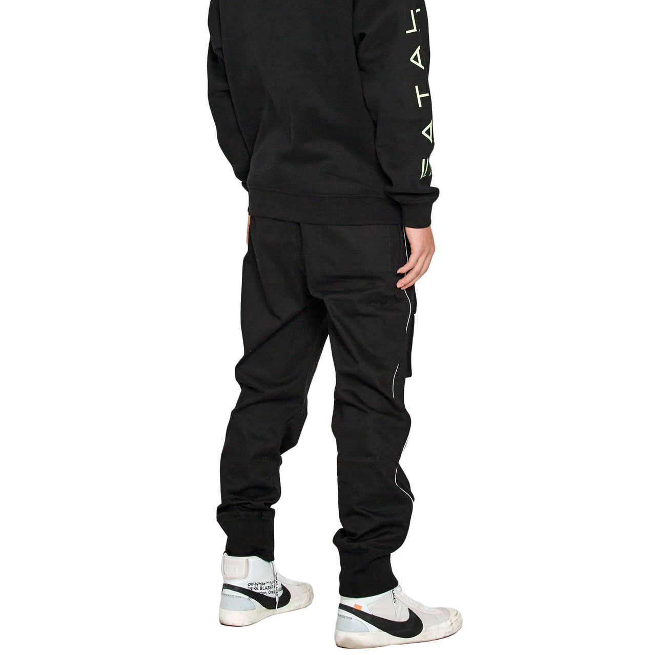 Konus Men's Tactical Strap Cargo Joggers in Black