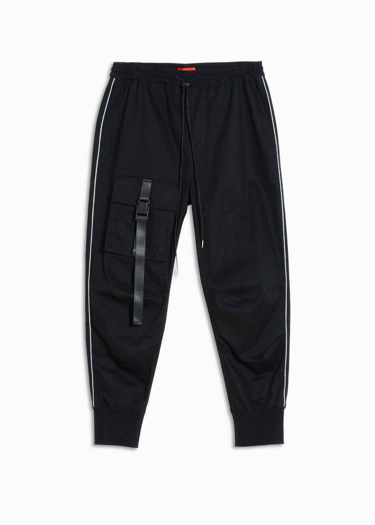 Konus Men's Tactical Strap Cargo Joggers in Black