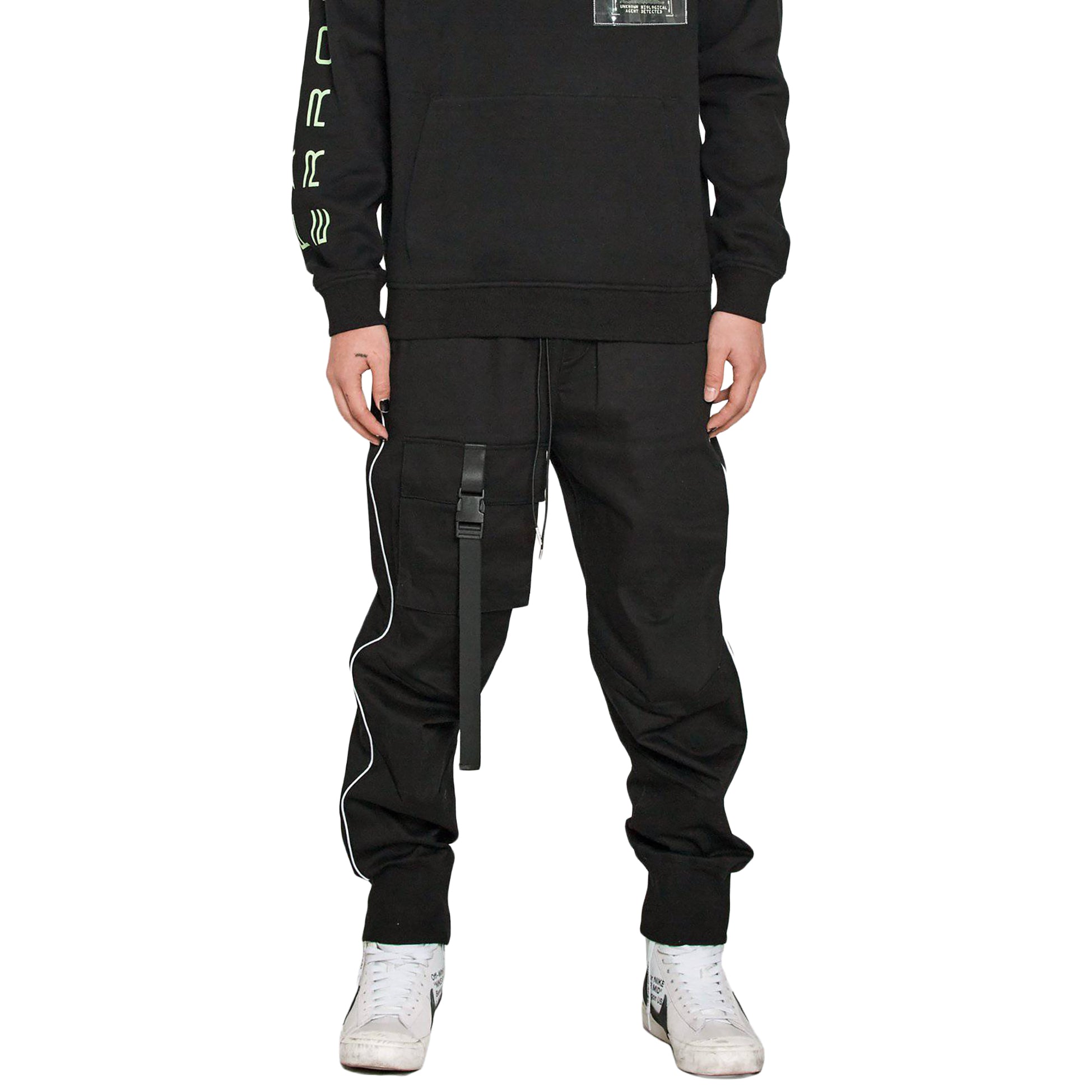 Konus Men's Tactical Strap Cargo Joggers in Black