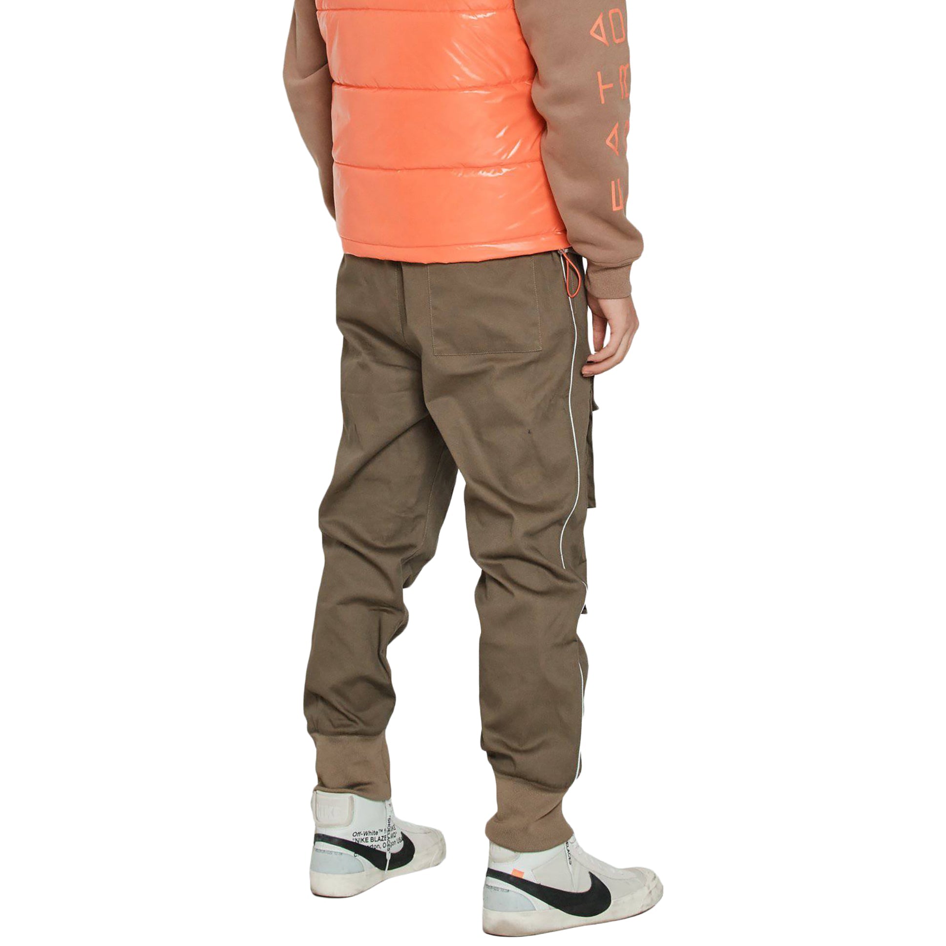 Konus Men's Tactical Strap Cargo Joggers in Tobacco