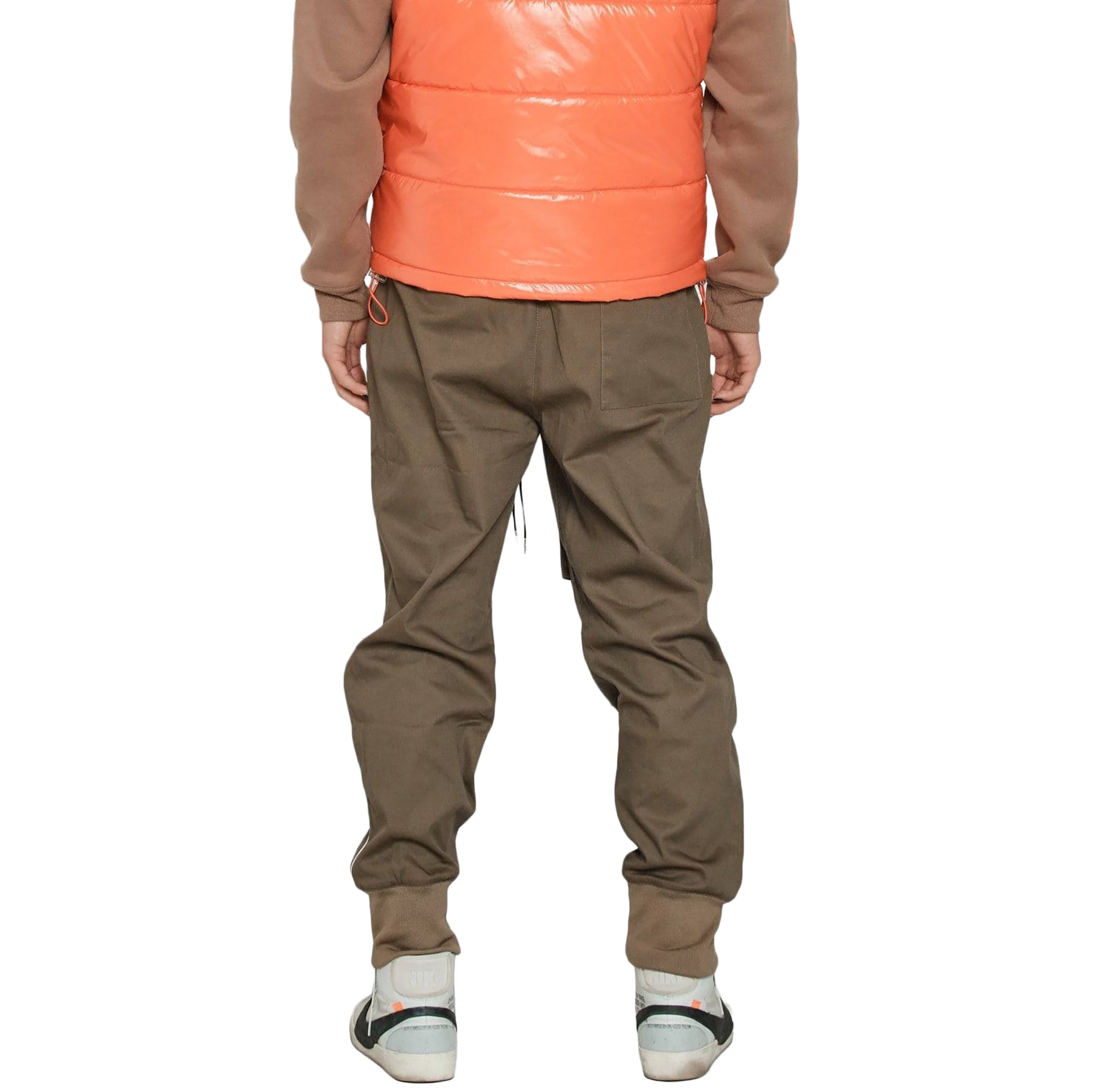 Konus Men's Tactical Strap Cargo Joggers in Tobacco