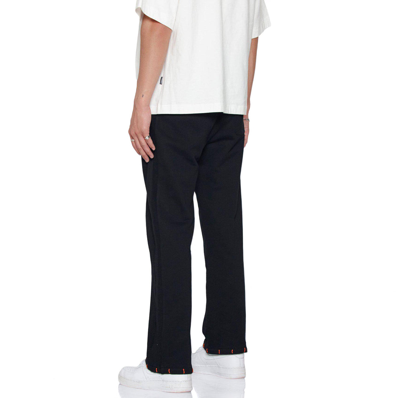 Konus Men's Wide Leg Sweatpants in Black