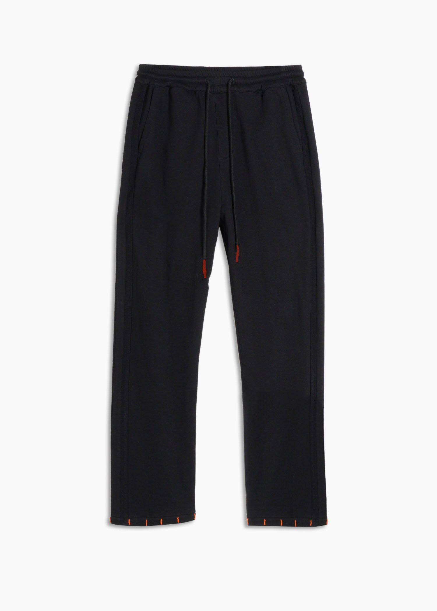 Konus Men's Wide Leg Sweatpants in Black