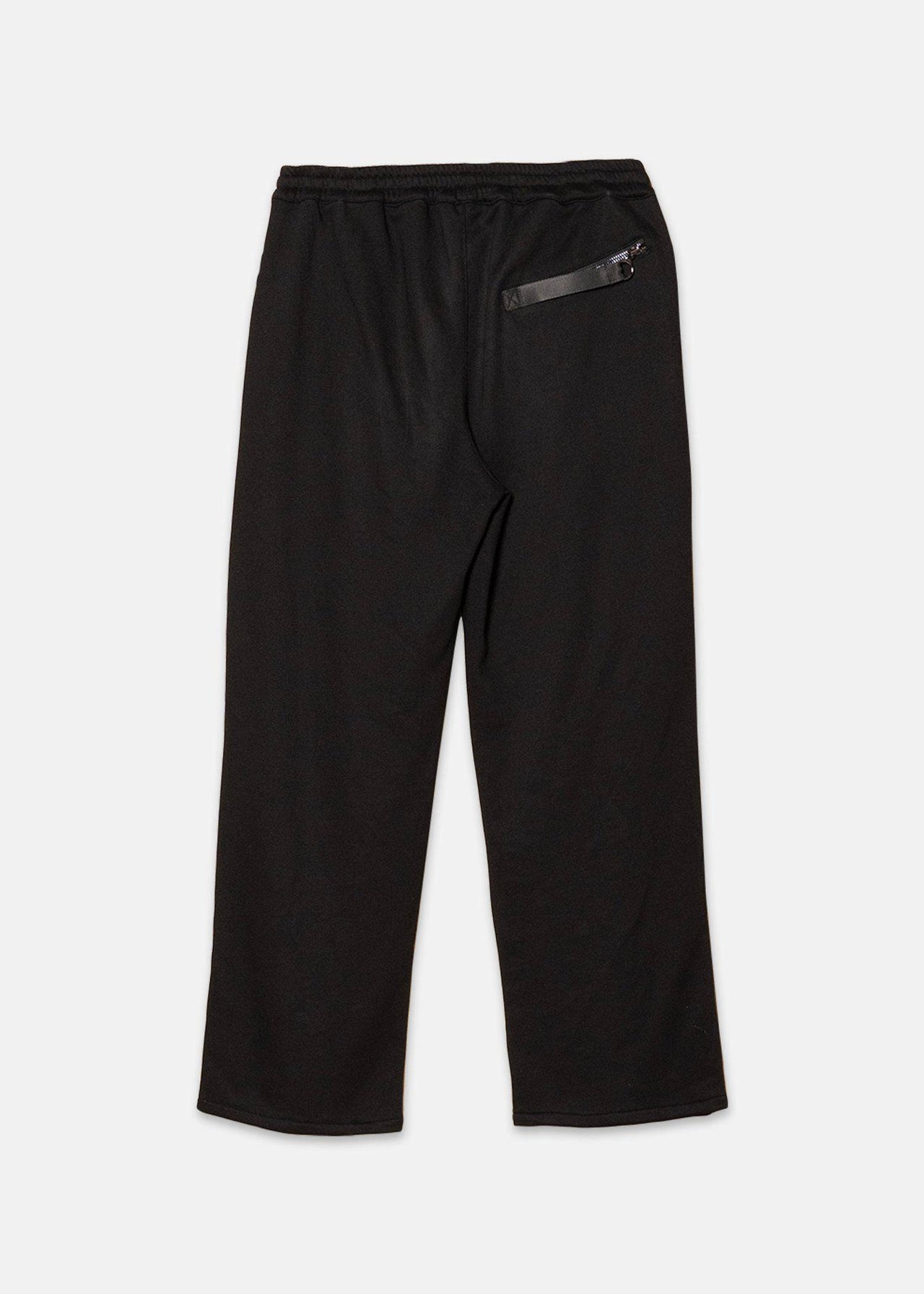 Konus Men's Wide Print Patch French Terry Sweatpants in Black