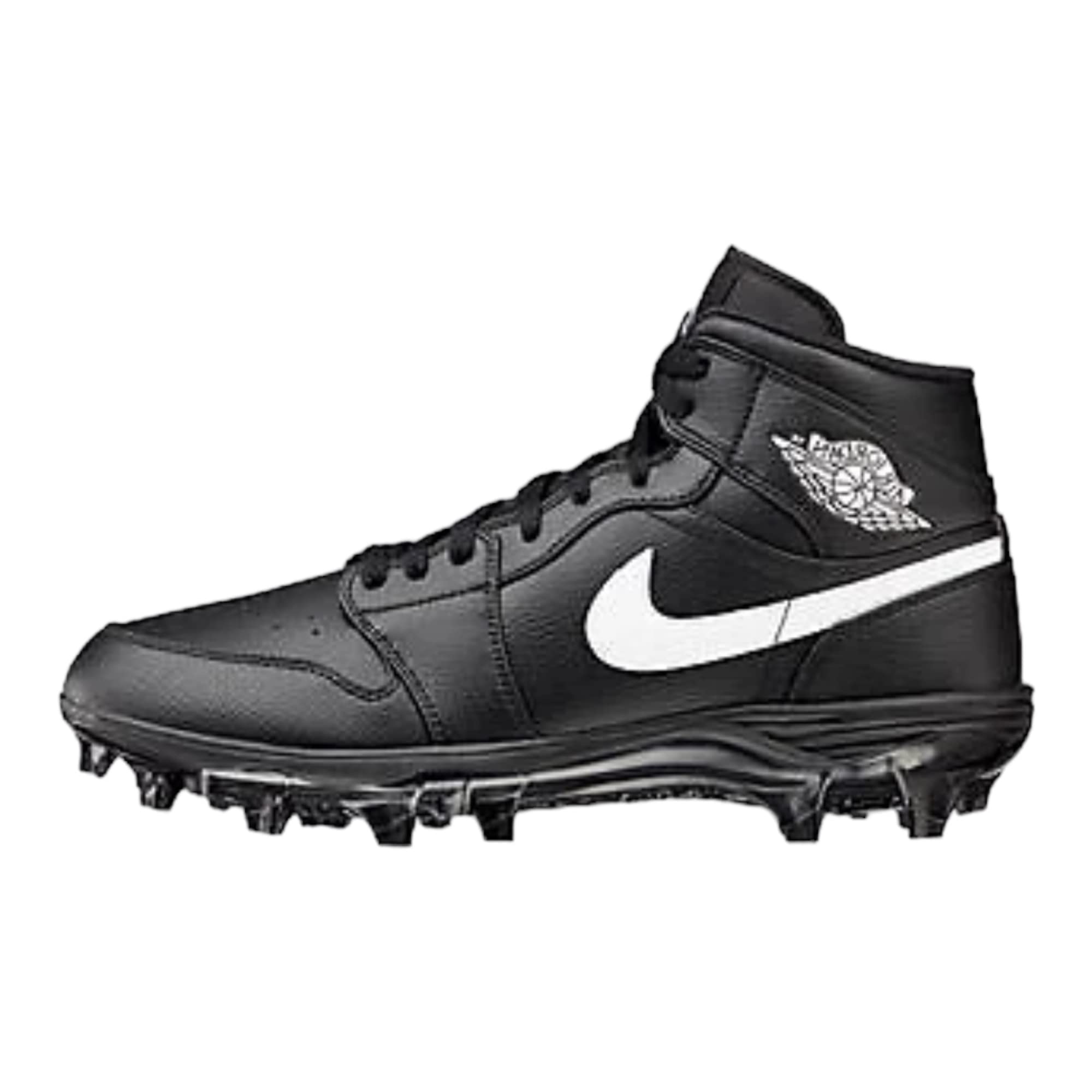Nike Mens Jordan 1 Td Soccer Cleats Black White Black Mid 14
