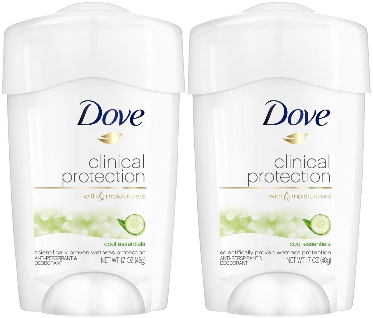 Dove Clinical Protection Antiperspirant Deodorant Cool Essentials 1.7 oz