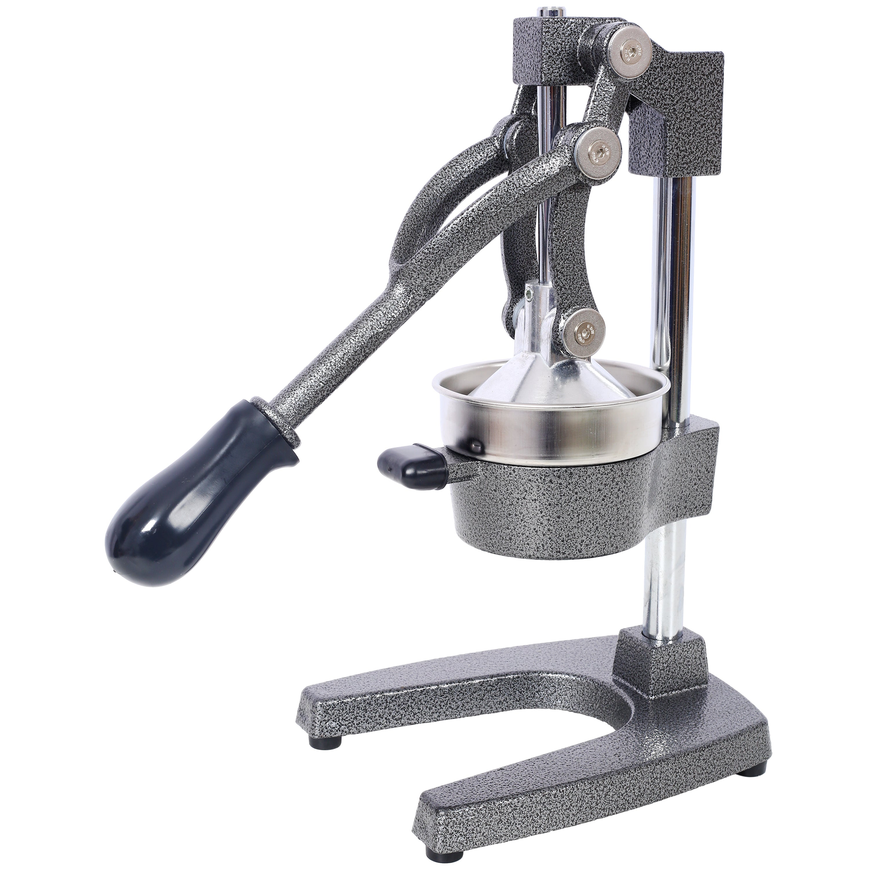 Cast Iron Citrus Juicer, Extra-Large Commercial Grade Manual Hand Press , Heavy Duty Countertop Squeezer for Fresh Orange Juice ,grey color
