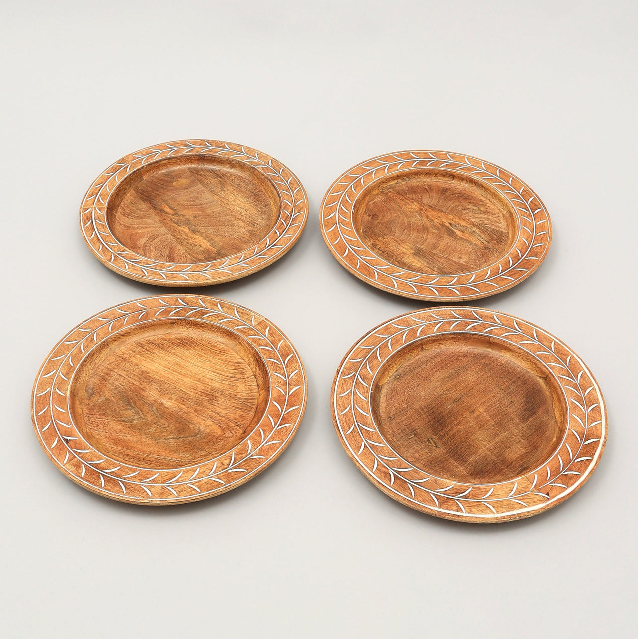 Handcrafted 13' Wood Charger Plate  Wooden Dinning Placemat Artisan Wood Tableware