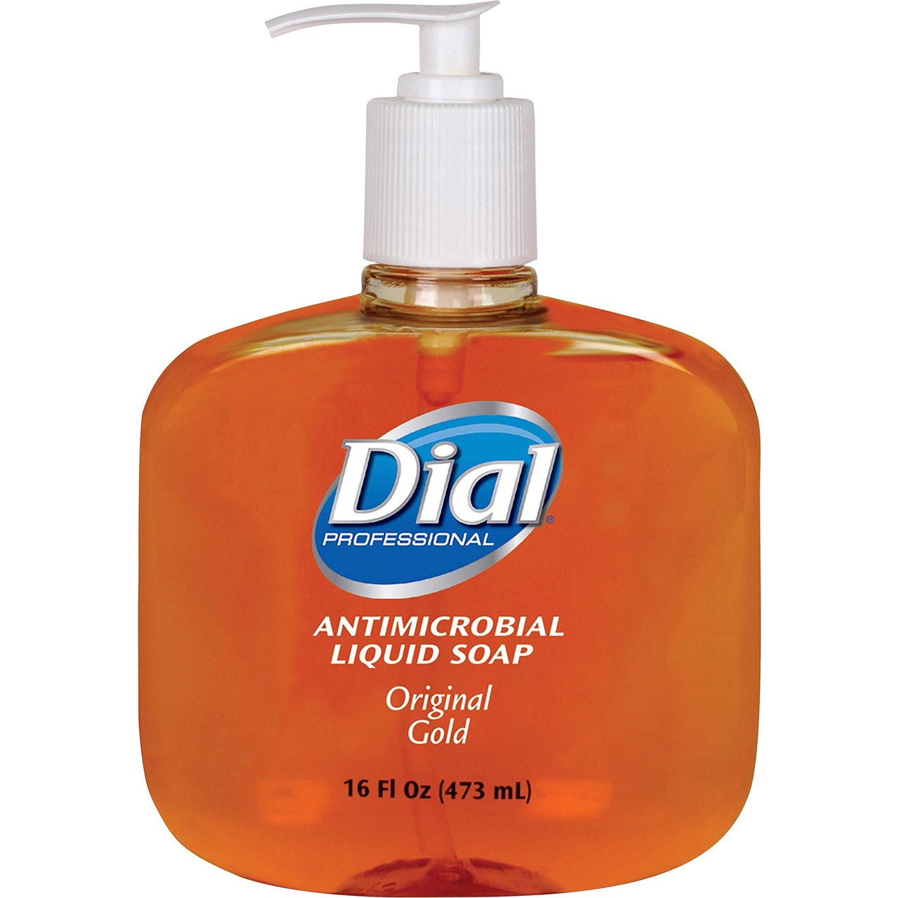 Dial Professional Gold Antibacterial Liquid Hand Soap 16 OZ Pump Bottle (Pack of 12)