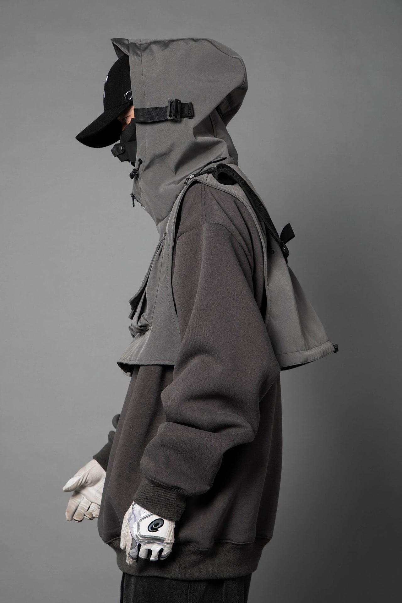 HiH34 Grey Tech Guard Hoodie