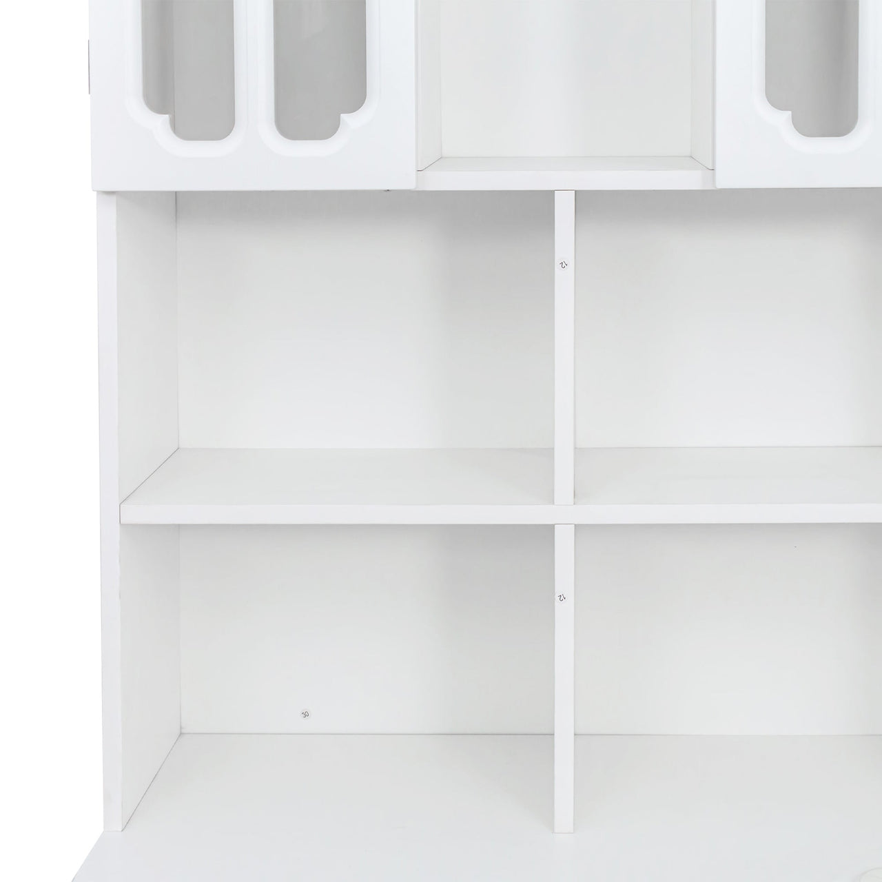 L-Shaped Corner Computer Desk  for Home Office or Study desk, Study Modern Style Table with Drawers, Bookshelf & Hutch, 2-in-1 L-Shaped Design, Large Working Space,white