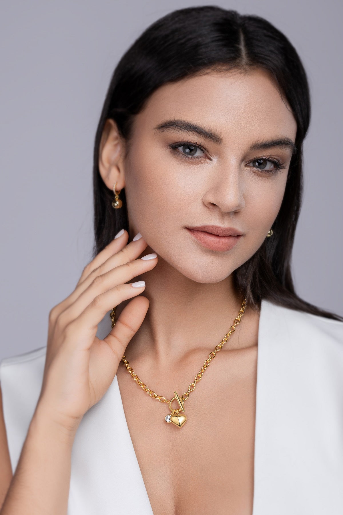 1Meteor Wish Luxury Fashion Diamond Pendant Necklace Set With Mosan Diamond Silver Ornaments Prohibit TikTok sales