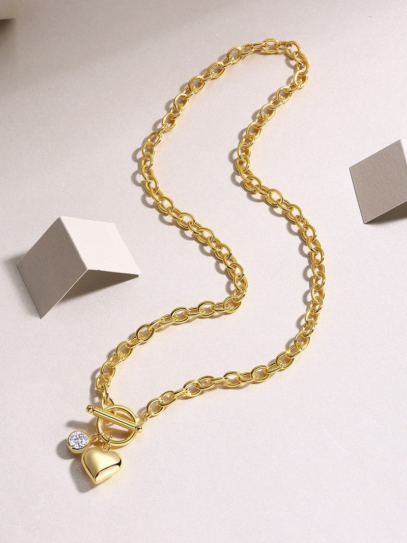 1Meteor Wish Luxury Fashion Diamond Pendant Necklace Set With Mosan Diamond Silver Ornaments Prohibit TikTok sales