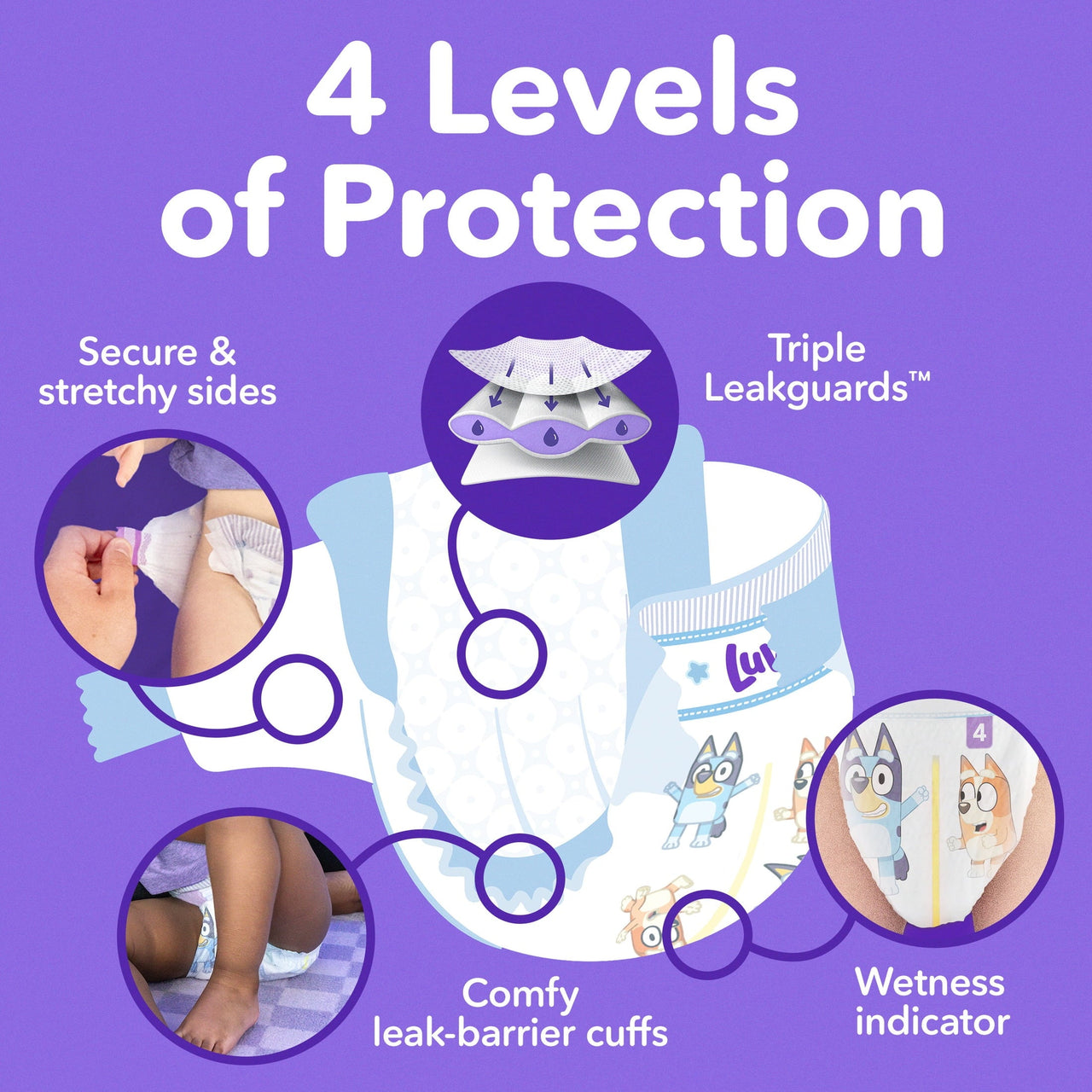 Luvs Platinum Protection Baby Diapers Size 1, 116 Count