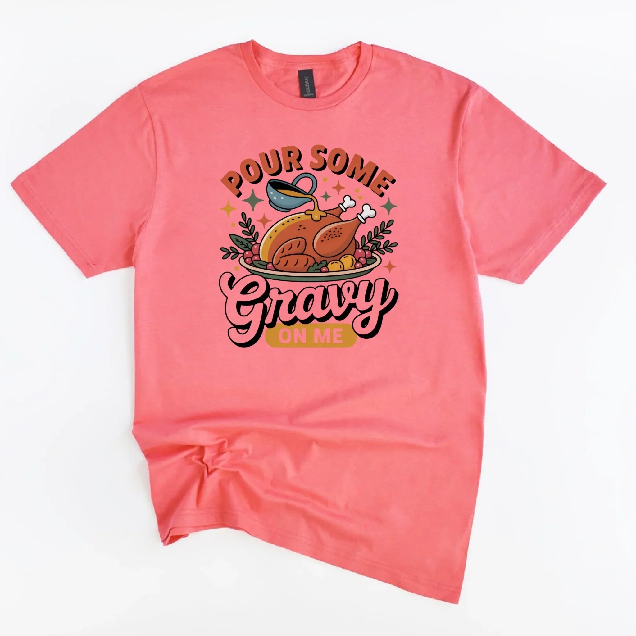 Funny Thanksgiving Couples Shirts – Baste & Gravy Matching Tees
